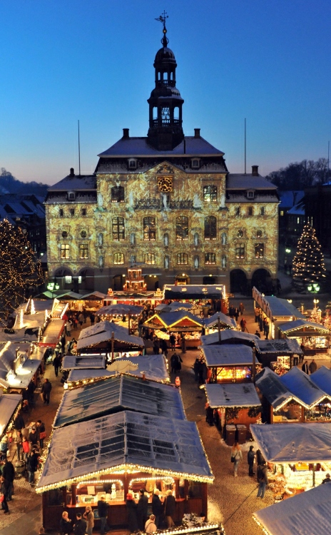 Taip prieš Kalėdas atrodo Vokietijos Liuneburgo miestas